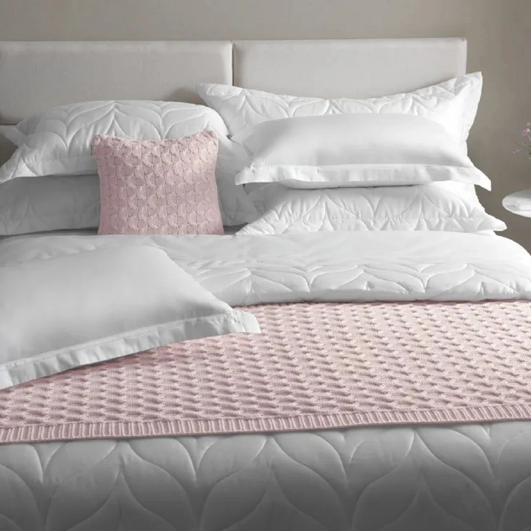 Jogo de Cama King Trussardi 300 Fios Cetim 100% Algodão Egípcio Galieno Branco