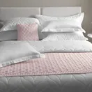 Jogo de Cama King Trussardi 300 Fios Cetim 100% Algodão Egípcio Galieno Branco - imagem 1