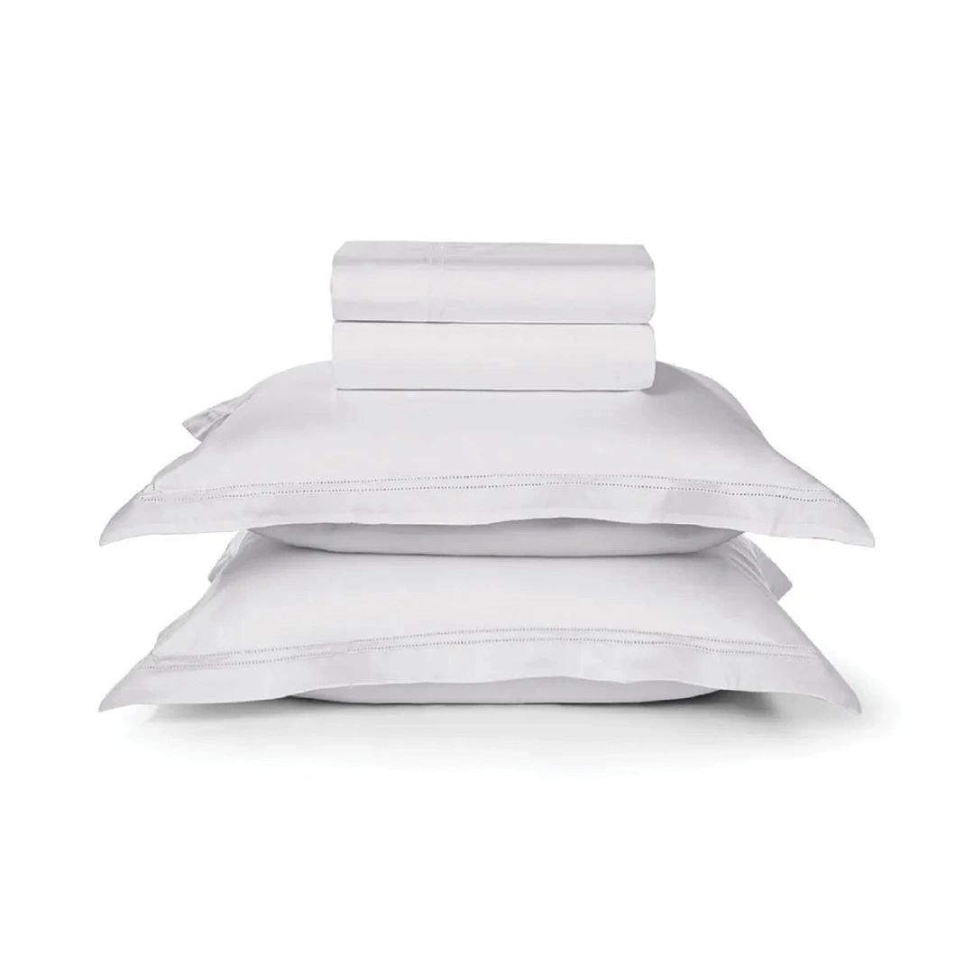 Jogo de Cama King Trussardi 300 Fios Cetim 100% Algodão Egípcio Galieno Branco