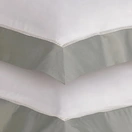 Jogo de cama King 600 fios Cetim Pariolli Branco/Platino - imagem 3