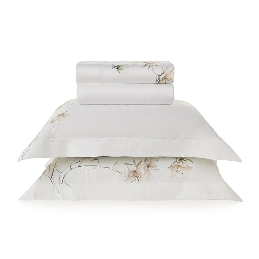 Jogo de cama Queen 300 fios Bambu Azalea Bambu Natural