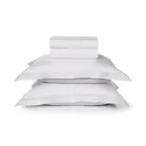 Jogo de Cama Queen Trussardi 300 Fios Cetim 100% Algodão Egípcio Galieno Branco - imagem 1