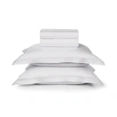 Jogo de Cama Queen Trussardi 300 Fios Cetim 100% Algodão Egípcio Galieno Branco - imagem 1