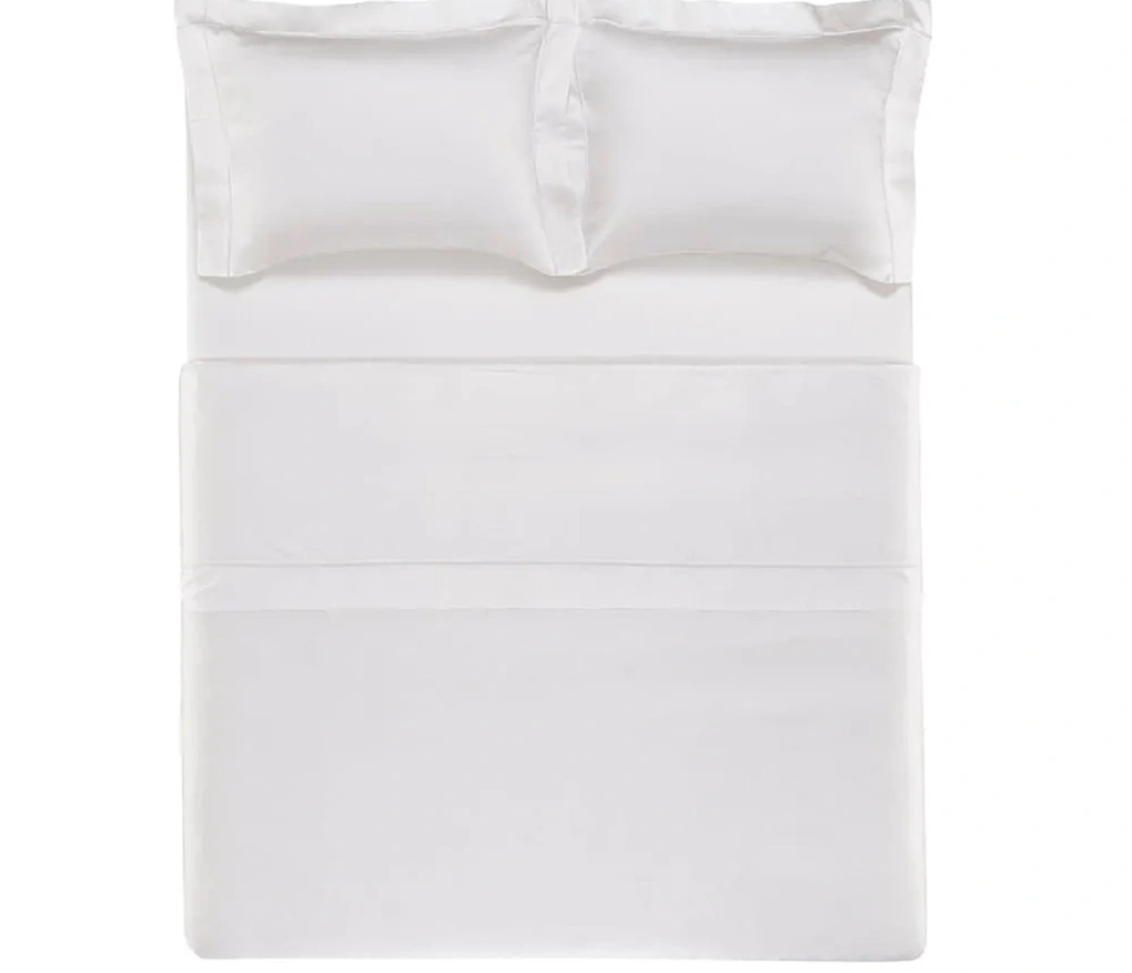 Jogo de Cama Queen Trussardi 300 Fios Cetim 100% Bambu Girelli Branco