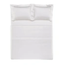 Jogo de Cama Queen Trussardi 300 Fios Cetim 100% Bambu Girelli Branco - imagem 3