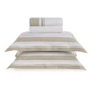 Jogo de cama Queen 200 fios Percal San Lorenzo Branco/Grigio - imagem 2
