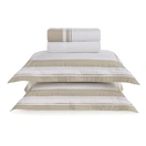 Jogo de cama Queen 200 fios Percal San Lorenzo Branco/Grigio - imagem 2