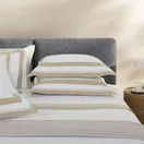 Jogo de cama Queen 200 fios Percal San Lorenzo Branco/Grigio - imagem 1