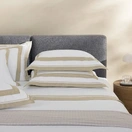 Jogo de cama Queen 200 fios Percal San Lorenzo Branco/Grigio - imagem 1