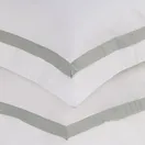 Jogo de cama Queen 300 fios Cetim Vercelli Branco/Nebia - imagem 4