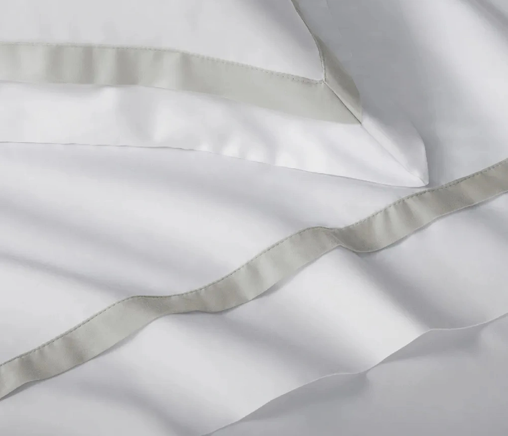 Jogo de cama Queen 300 fios Cetim Vercelli Branco/Nebia