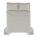 Colcha com Porta Travesseiros King 100% Algodão Monteleone Grigio - imagem 4