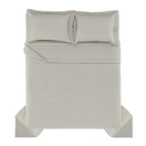 Colcha com Porta Travesseiros King 100% Algodão Monteleone Grigio - imagem 4