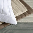 Colcha com Porta Travesseiros King 100% Algodão Monteleone Grigio - imagem 7
