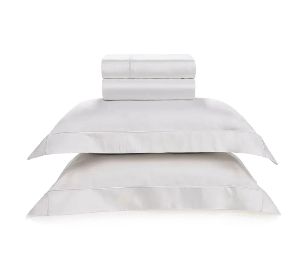 Colcha com Porta Travesseiros Queen 300 Fios 100% Bambu Girelli Branco