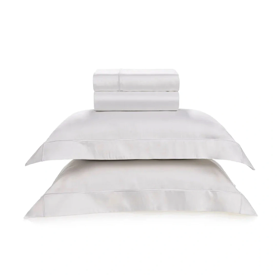 Colcha com Porta Travesseiros Queen 300 Fios 100% Bambu Girelli Branco