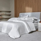 Colcha com Porta Travesseiros Queen 300 Fios 100% Bambu Girelli Branco - imagem 1