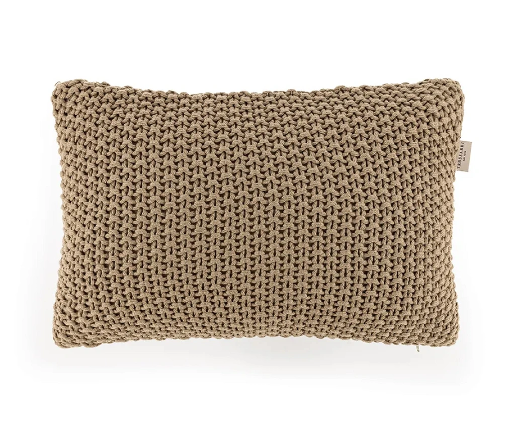 Almofada Tricot Arturo Nocciola 40cmx 40cm