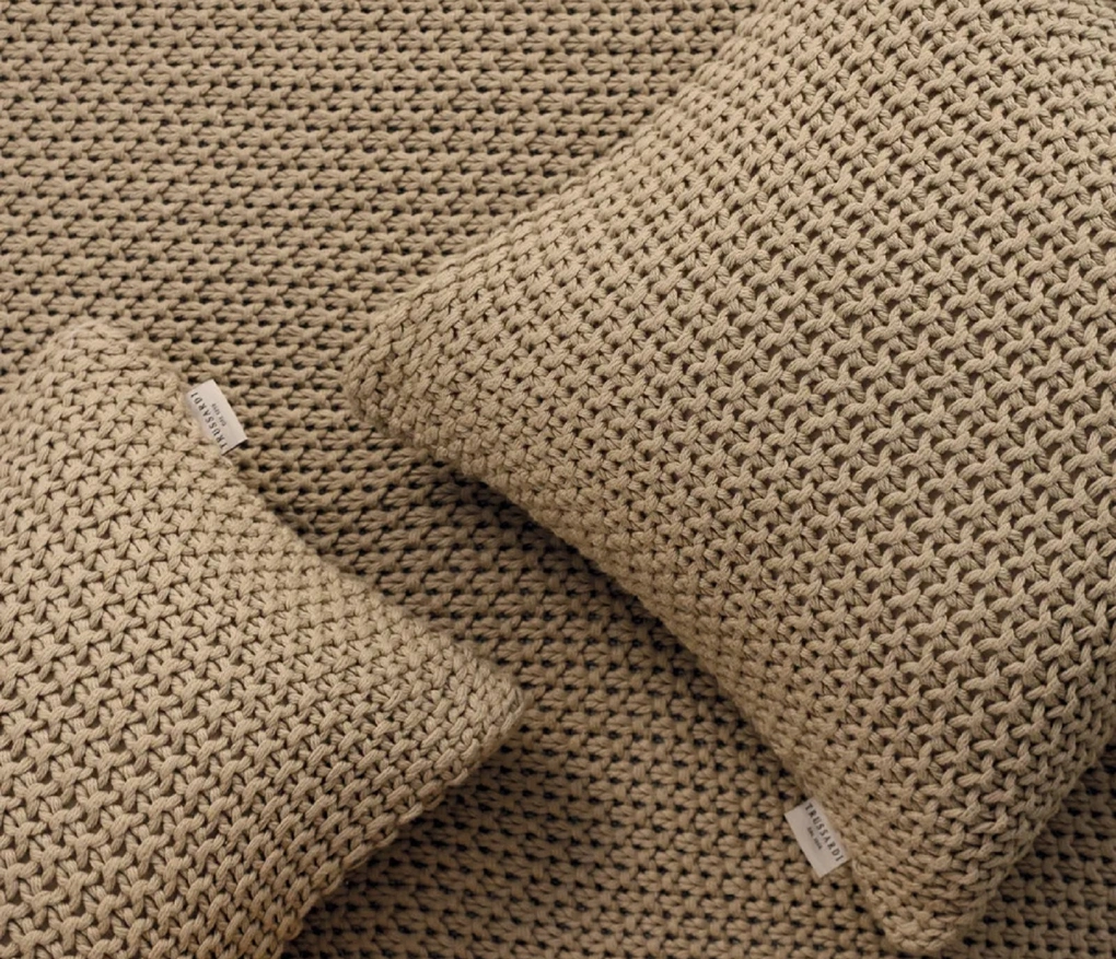 Almofada Tricot Arturo Nocciola 40cmx 40cm