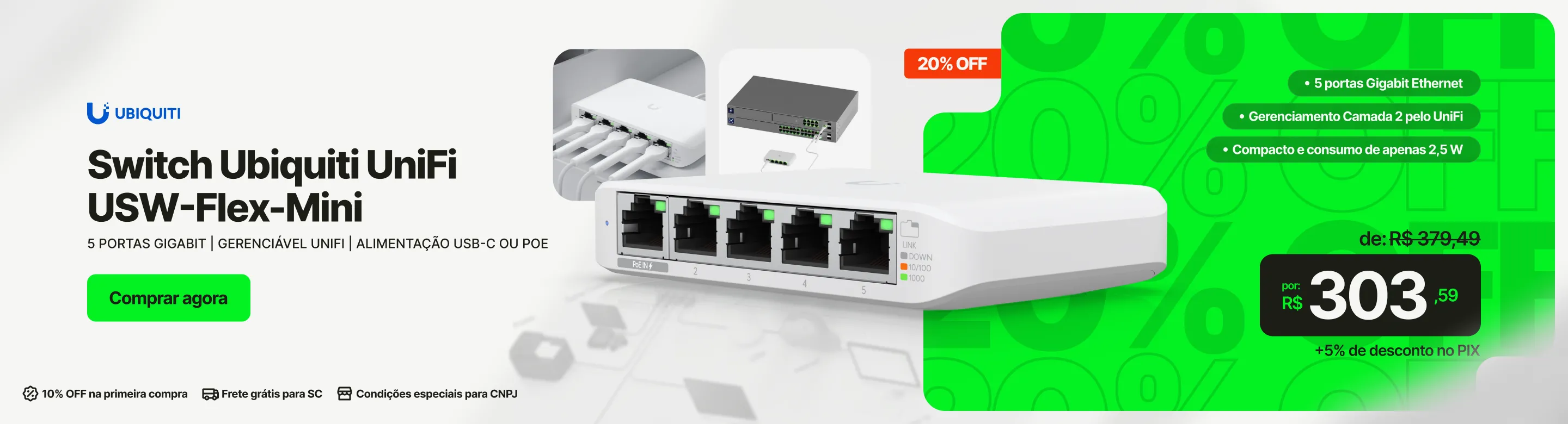 Banner Switch Ubiquiti UniFi USW-Flex-Mini