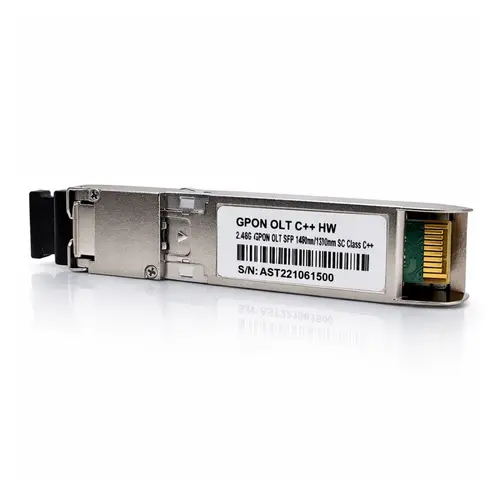 Módulo SFP GPON OLT Classe C++ 20KM SC Compatível Huawei MA5600 MA5800 Alta Potência 2.5G Down  1.25G Up 