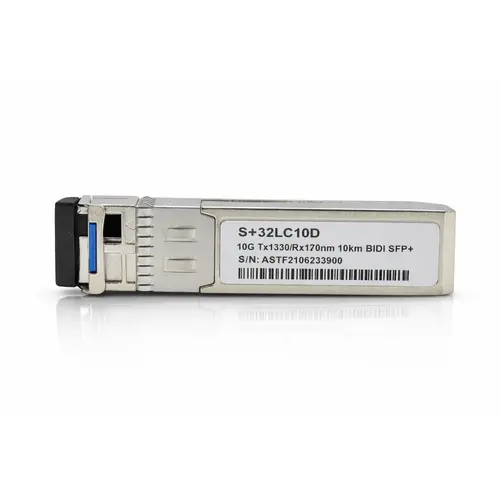 Transceiver Módulo SFP+ 10G BIDI 10KM SMF LC DDM TX1330 RX1270 S+32LC10D