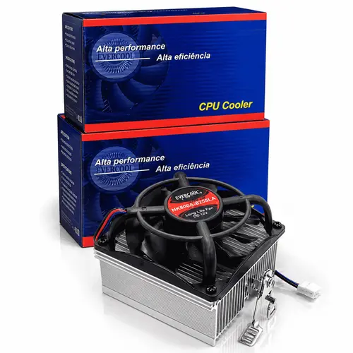 Cooler CPU AMD Processador Evercool NK805A 80mm Silencioso Alumínio