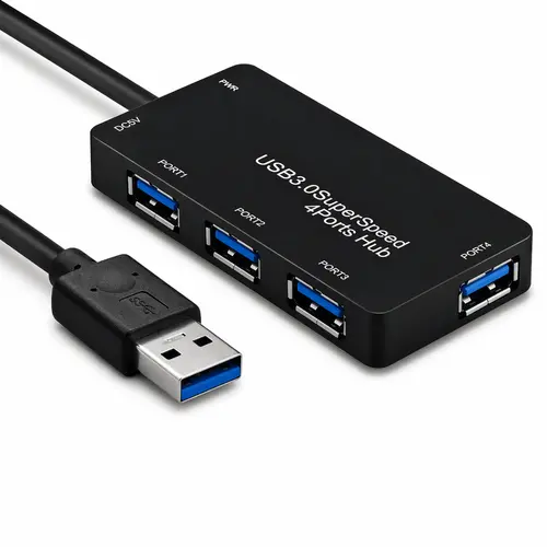 Hub Adaptador USB 3.0 4 Portas 5Gbps DEX BYL-3013 Alta Velocidade