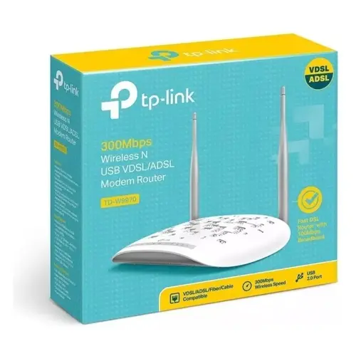 Roteador Modem TP-Link TD-W9970 VDSL2 300Mbps Wi-Fi  USB 2.0 Port