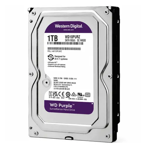 HD Interno WD Purple 1TB SATA III 3,5