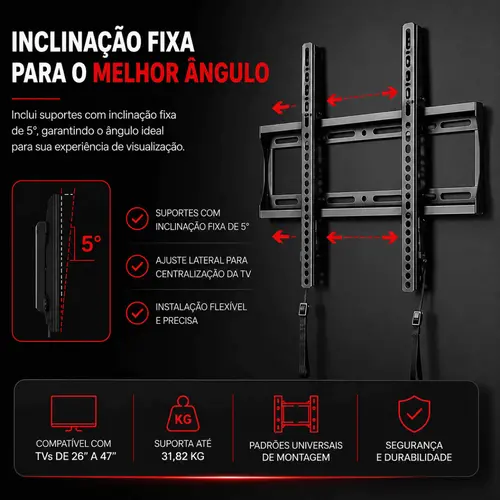 Suporte Fixo  TV 26
