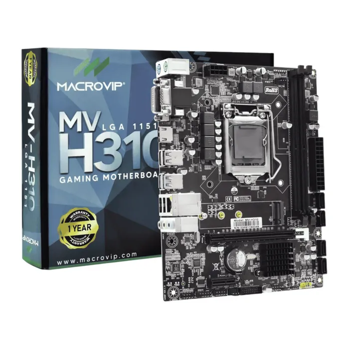 Placa Mãe Macrovip MV-H310V2 Socket LGA 1151 / VGA / DDR4