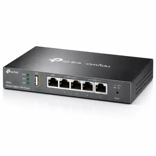 Roteador TP-Link ER605 Omada VPN Gigabit Multi-WAN Load Balance USB