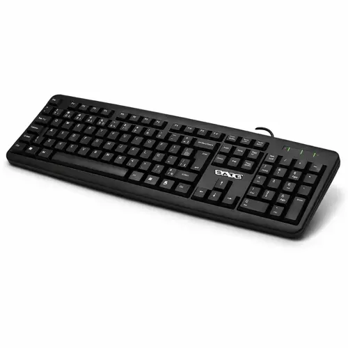 Teclado Satellite AK-910 USB ABNT2 Preto Com Fio 1,5m + Teclado Numérico Compatível Windows Mac Linux