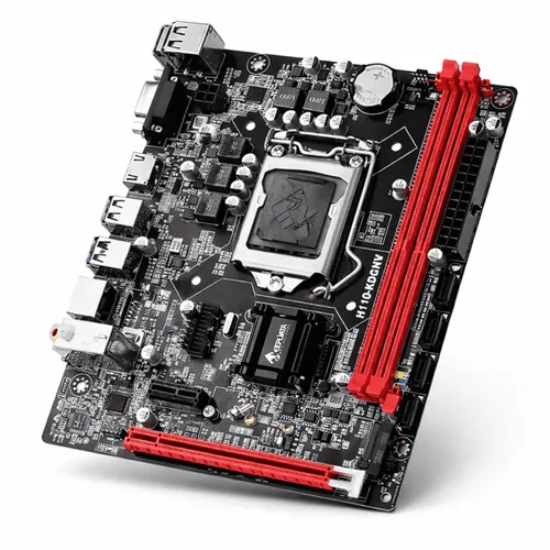 Placa Mãe Keepdata H110-KDGNV LGA 1151 DDR4 M.2 NVMe Micro ATX HDMI VGA USB 3.0 Gigabit LAN Intel H110