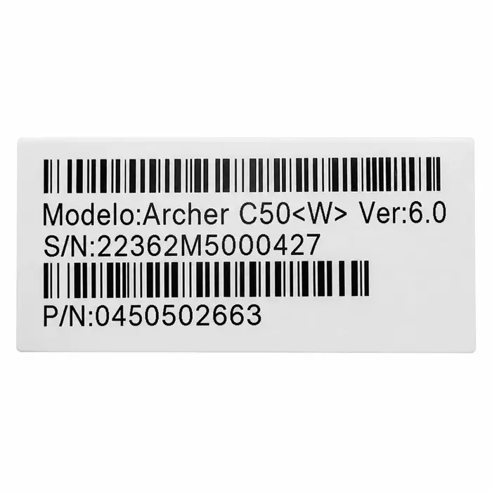Roteador TP-Link Archer C50 AC1200 WiFi 5 Dual Band 4 Antenas