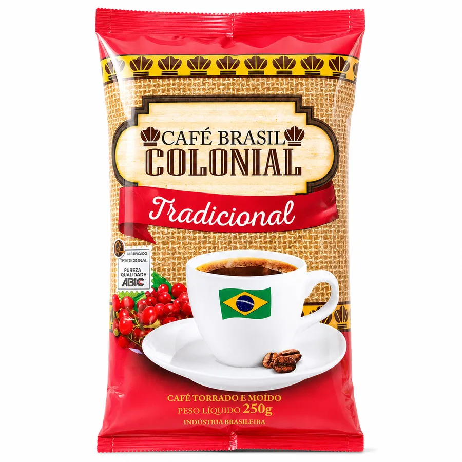 Café Brasil Colonial Tradicional 250g 100% arábica
