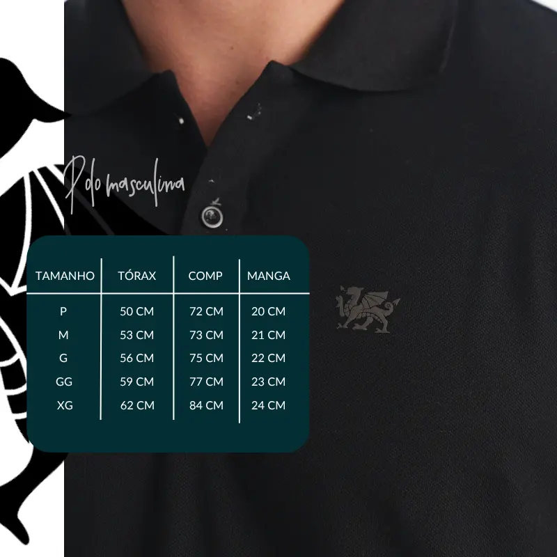 Tabela de Medidas Polo