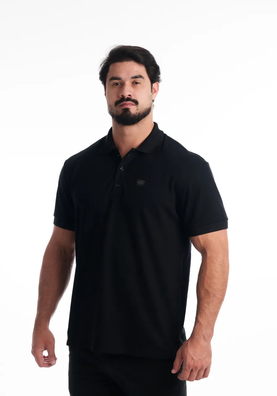 Polo Piquet  Preta