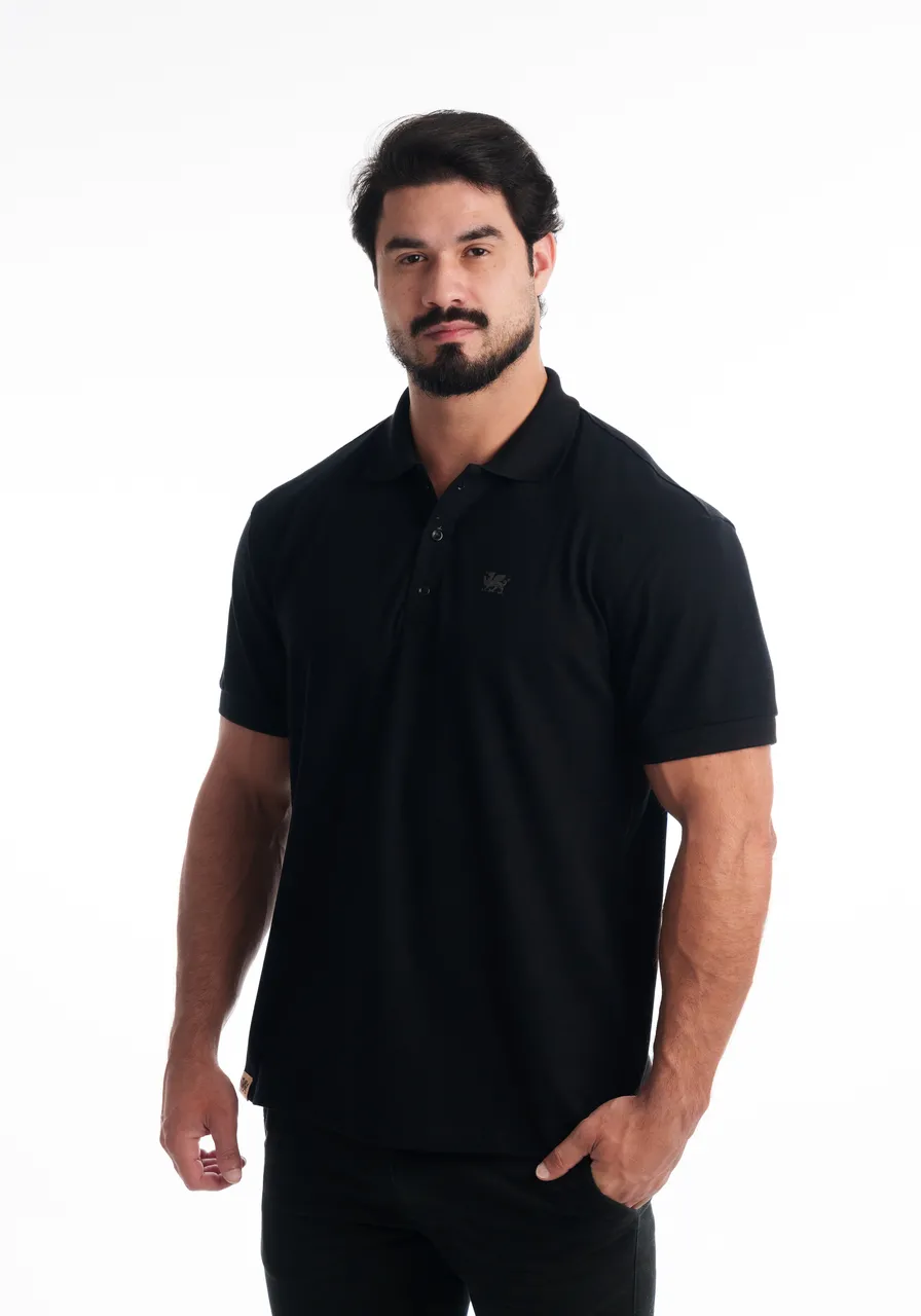 Polo Piquet  Preta