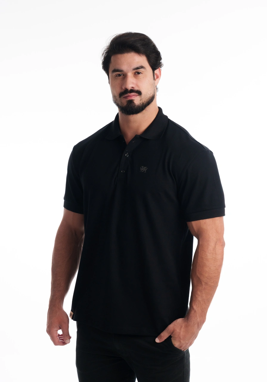 Polo Piquet  Preta