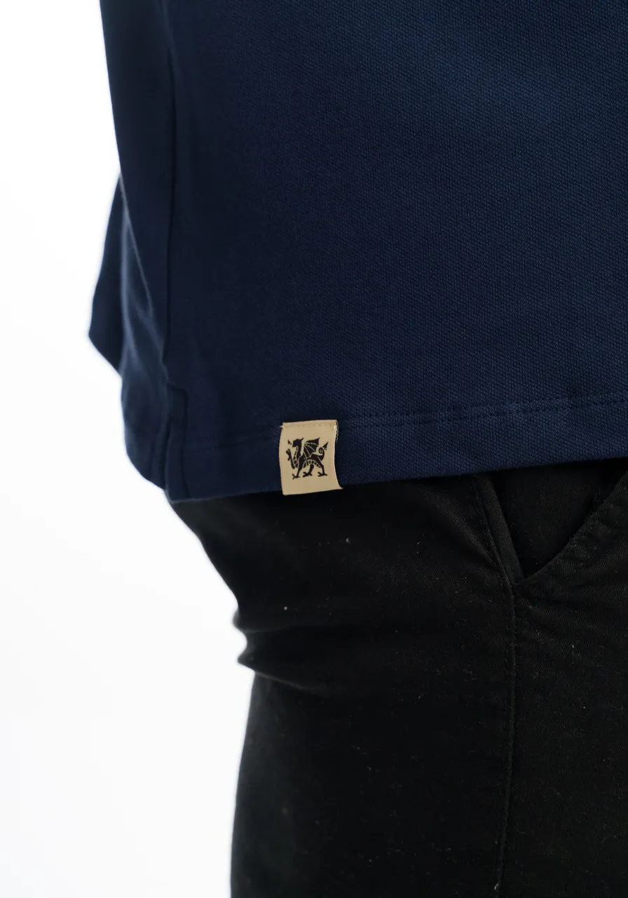 Polo Piquet  Azul Marinho
