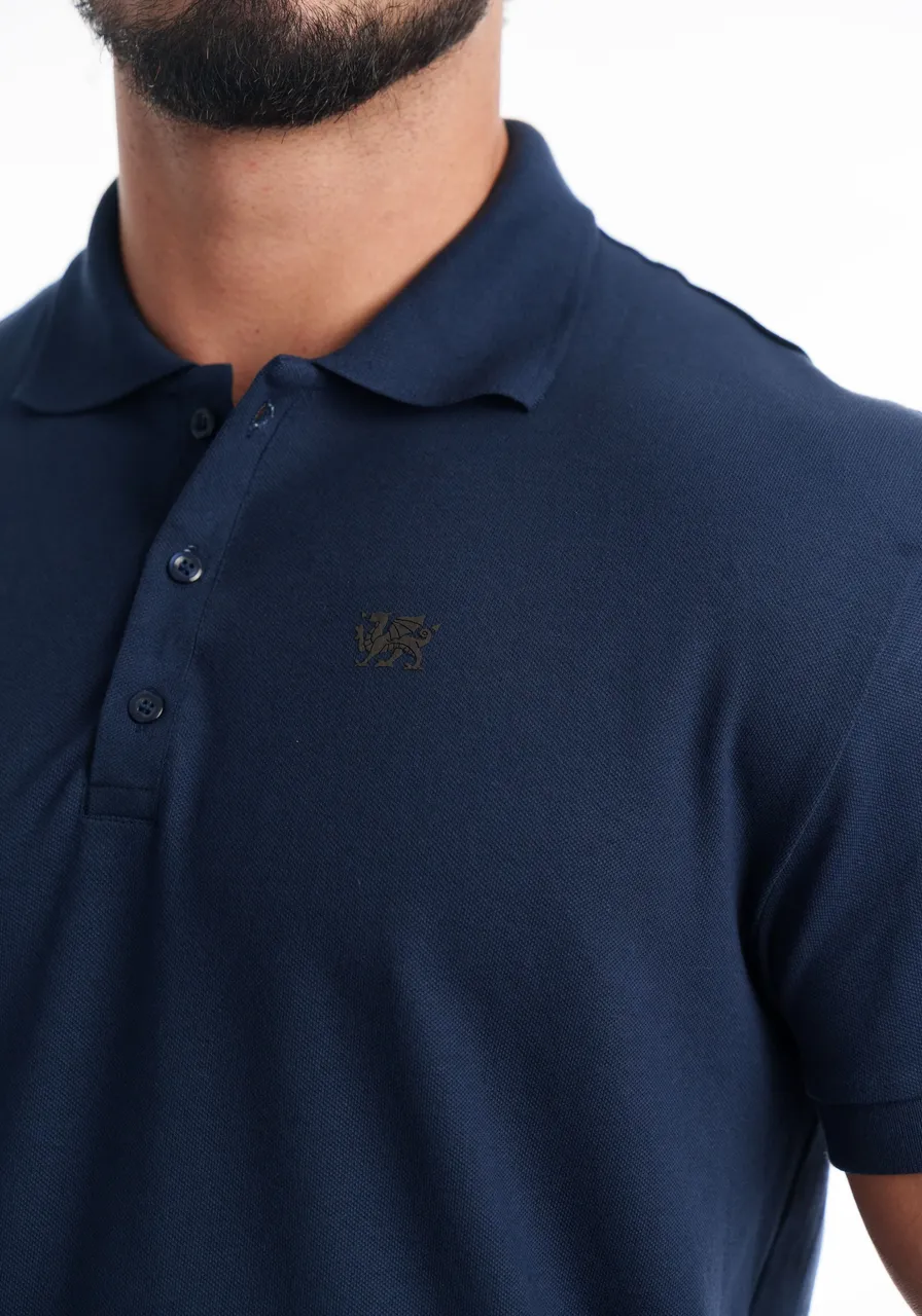 Polo Piquet  Azul Marinho