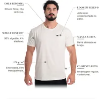 Camiseta Masculina Algodão Off White | Camboja Wear - imagem 7