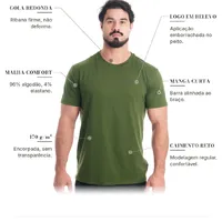 CAMISETA ALGODÃO VERDE-BANDEIRA - imagem 8