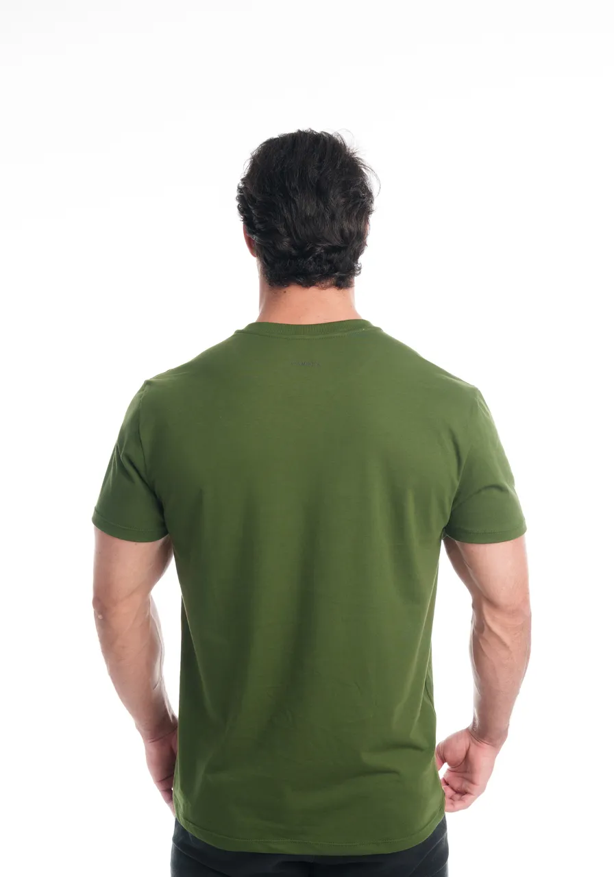 CAMISETA ALGODÃO VERDE-BANDEIRA
