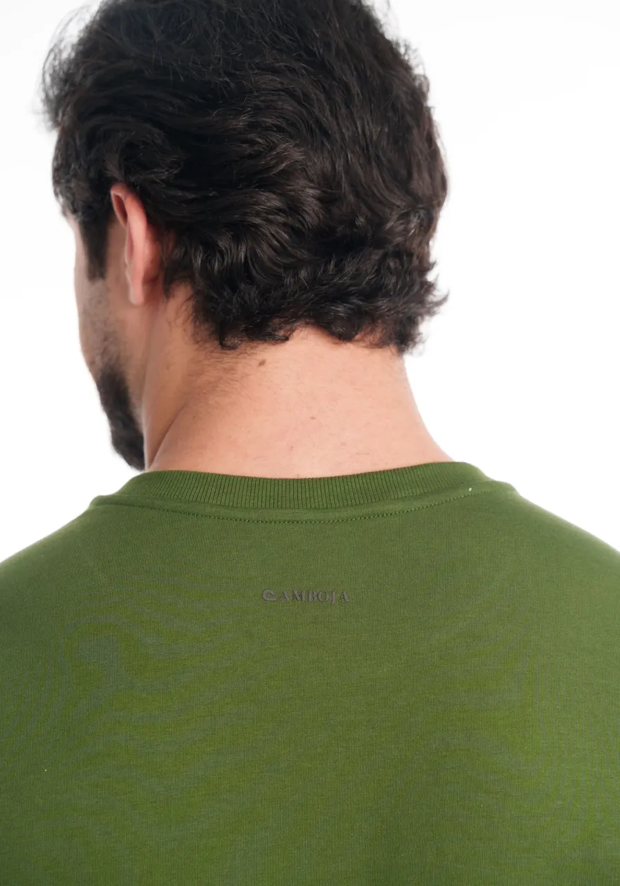 CAMISETA ALGODÃO VERDE-BANDEIRA
