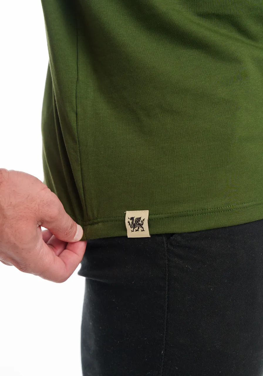 CAMISETA ALGODÃO VERDE-BANDEIRA