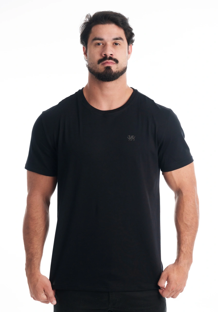 CAMISETA ALGODÃO PRETA