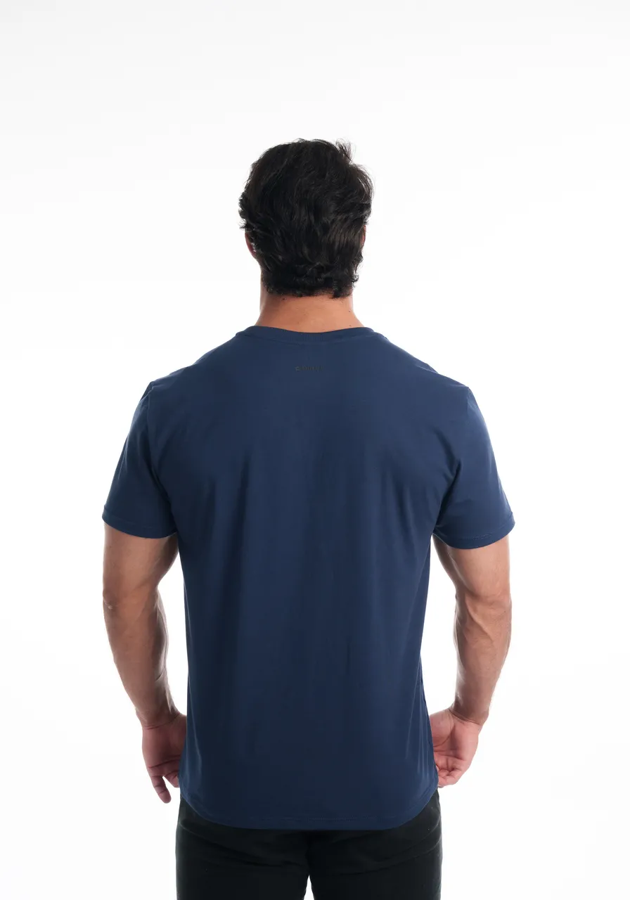 Camiseta Masculina Algodão Azul-Marinho | Camboja Wear